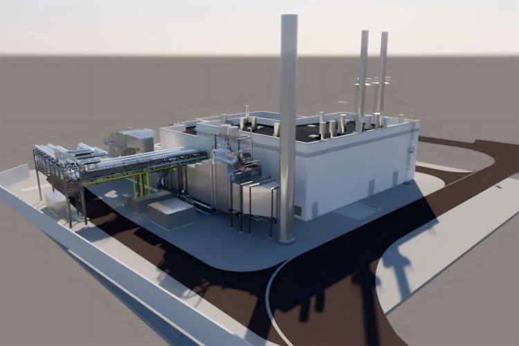 Generalplanung für den Neubau eines GuD-Kraftwerks am Standort einer Kartonfabrik